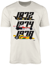 Camiseta Emerson Fittipaldi Bicampeão Mundial de Fórmula 1
