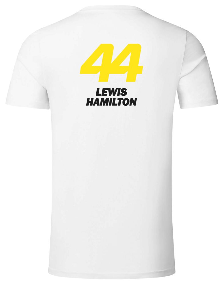 Camiseta Lewis Hamilton Mercedes AMG Petronas F1 2024 Branca