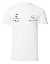 Camiseta Lewis Hamilton Mercedes AMG Petronas F1 2024 Branca