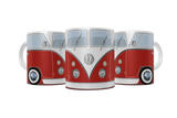 Caneca Kombi 6 Portas 1961 Alça Branca