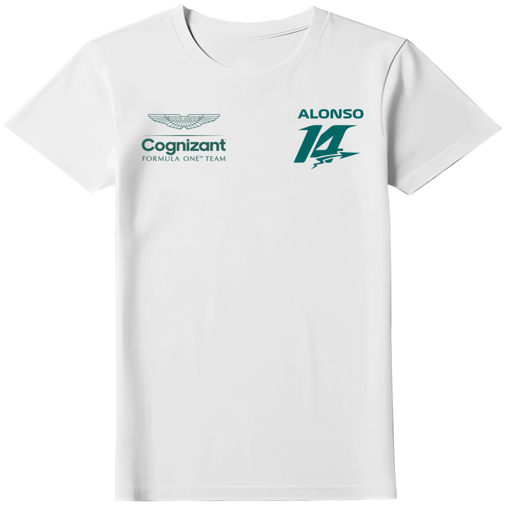 Camiseta Fernando Alonso 14 Aston Martin F1 Team 2024 Feminina