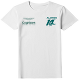 Camiseta Fernando Alonso 14 Aston Martin F1 Team 2024 Feminina