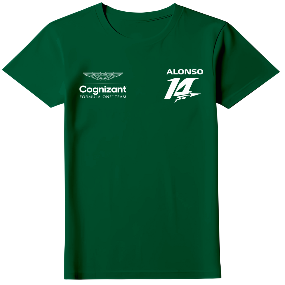 Camiseta Fernando Alonso 14 Aston Martin F1 Team 2024 Feminina