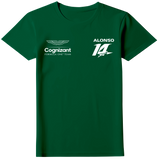 Camiseta Fernando Alonso 14 Aston Martin F1 Team 2024 Feminina