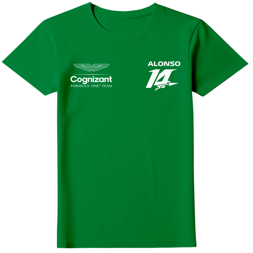 Camiseta Fernando Alonso 14 Aston Martin F1 Team 2024 Feminina