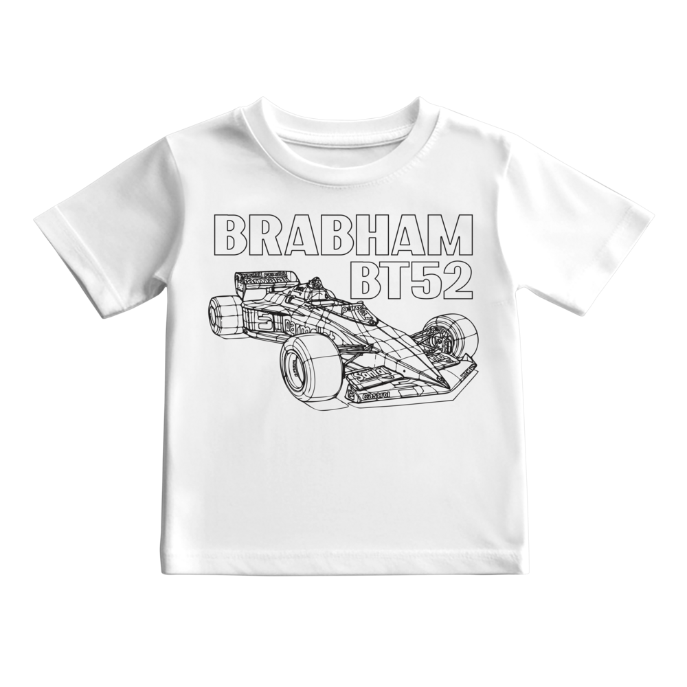 Camiseta Brabham BT52 Nelson Piquet 1983 Bicampeão Mundial KIDS