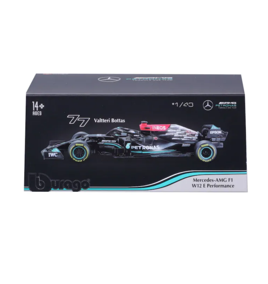 Miniatura W12 1:43 Mercedes AMG Petronas F1 Team 2021/2022 - Valtteri Bottas 77