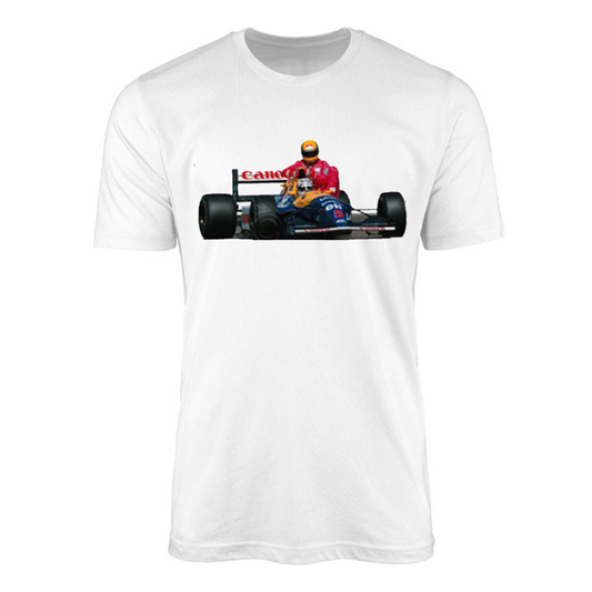 Camiseta Nigel Mansell F1 GP GRÂ-BRETANHA Temporada de 91