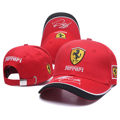 Boné Scuderia Ferrari F1 Team Clássico Bordado - Vermelho