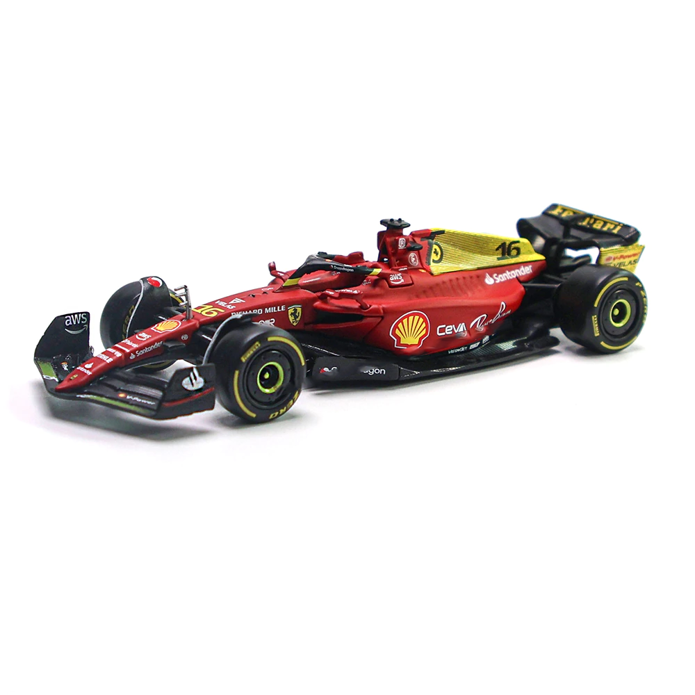 Miniatura F1-75 1:43 Scuderia Ferrari Modelo 2022/2023 Especial 75 Anos Ferrari - Charles Leclerc 16
